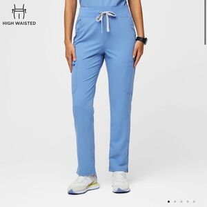 FIGS Women's  Yola™ High Waisted 2.0 - Skinny Scrub Pants - M / Ceil Blue
